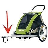 Deichsel ab Baujahr 2005 mit Kugelstopf. für Croozer 535/737/Kid1+2/Plus u.Kuppl., silber (1 Stück)