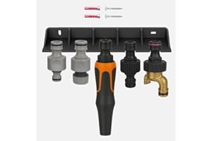 Naturalspring® Support mural pour raccords, adaptateurs et tuyaux Gardena, accessoires de tuyau d'arrosage