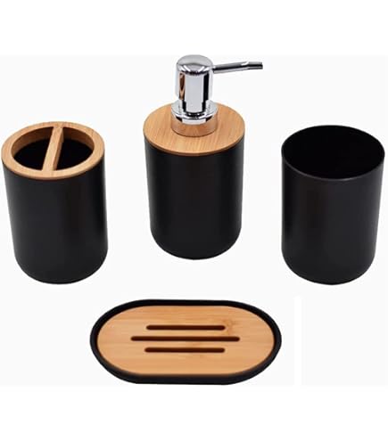 Onepine Lot 4 Ensemble D Accessoies Salle Bain Cu00e9amique