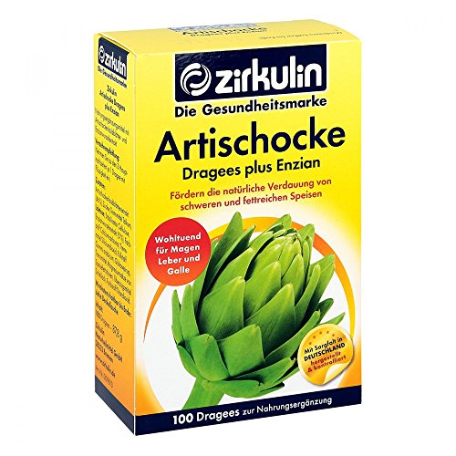 Preisvergleich Produktbild ZIRKULIN Artischocke Dragees plus Enzian 100 St Überzogene Tabletten
