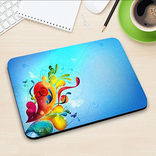 Abstrakt 10009, Mousepad Anti Rutsch Unterseite für Optimalen Halt Kompatibel mit allen Maustypen (Kugel, Optisch, Laser) Ideal für Gamer und für Grafikdesigner. - 3