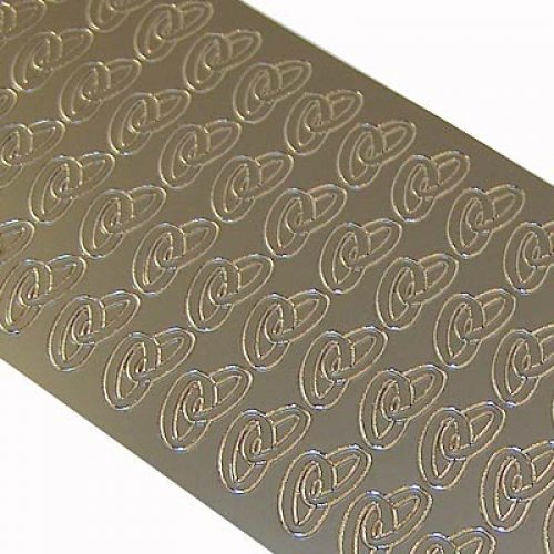 Preisvergleich Produktbild Eheringe (108) silber - Ziersticker