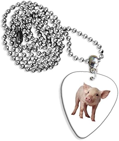 Pig Piglet Logo Guitar Pick Necklace (GD)