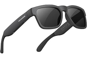OhO smarta glasögon, polariserade solglasögon med Bluetooth-högtalare, atletisk/utomhus UV-skydd och röstkontroll, unisex