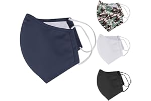 Iron Mountain maska do nosa i ust, nano-siateczka, 3-warstwowa, poliester, bawełna, nadaje się do prania 30 razy, 5 sztuk