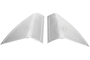 Akozon Mercedes w205 Altavoces, Cubierta del Altavoz de la Puerta del Coche, Ajuste de la Cubierta del Altavoz de o estéreo de la Puerta de 2 Piezas para C Class W205 2015-2017