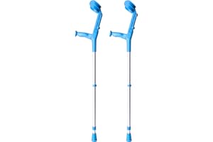 QUERALTO Forta Pack 2 stampelle di Alluminio | Doppia Regolazione | Colore Blu | Pack Risparmio