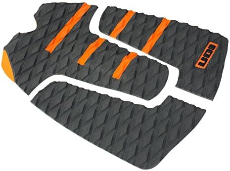 ION Footpad Surfboard Wave Rider Kite Board Pad Deck Grip 3-Piece Grey/Orange