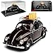Produktbild VW Volkswagen Käfer Brezelkäfer Schwarz mit Dachgepäckträger Sommer 1951 1/43 Schuco Modell Auto mit individiuellem Wunschkennzeichen