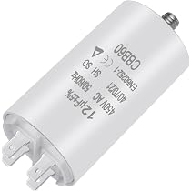 Condensateur Moteur Ducati 10µF ±5% 475V - Polypropylène, Dimensions 36x58mm