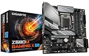 GIGABYTE Z590M Gaming X Motherboard with Direct 12+1 Phases Digital VRM with DrMOS, Full Gen4 Design, PCIe 4.0 M.2 with Thermal Guard, 2.5GbE Gaming LAN, RGB Fusion 2.0, Q-Flash Plus