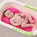 Baby Bath Cushion,Kakiblin 0-6 Month Newborn Bath Anti-Slip Cushion Seat(Pink)