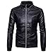 Produktbild MEIbax Herren Herbst Winter Lederjacke Biker Motorrad Reißverschluss Outwear Mantel Top Bluse Coats Jacke