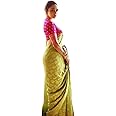 C J Enterprise Women's Zari Blend Kanjivaram Soft Silk Saree