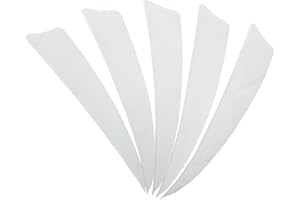SHARROW 50pcs Plume de Flèche 4 Pouces Naturelle Fletching pour Tir à l'arc Chasse