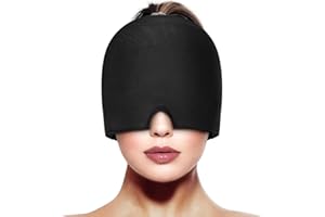 AVRUYPI Bonnet Anti Migraine, Masque Migraine, Migraine Miracle, Casque Anti-Migraine Froid, Bandeau Migraine, Migraine Relief Cap Conception Monocouche, Migraine Mask Réutilisable