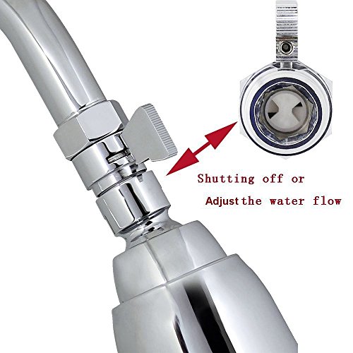 Homeself Brass Shower Head Flow Contol and Shut OFF Stop Switch Valve for Shower Head, Hand Shower, or Bidet Sprayer etc,Universal Replacement Part by Homeself - 4