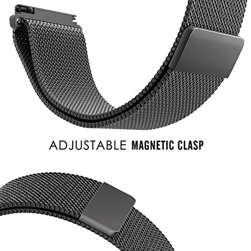 EloBeth für Samsung Gear S3 Frontier / Classic Watch Armband – Leder Sportarmband Uhr Band Strap Erstatzband Uhrenarmband für Samsung Gear S3 Classic/Frontier Samrtwatch,(Nicht für Gear S2 Classic) - 3