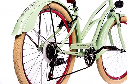 Leader Lazy 26 Zoll Beachcruiser Damen Pastellgrün (2017) - 6