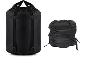 DOUKESH Bolsa de Compresión con Cordón,Bolsa de Almacenamiento para Saco de Dormir,Tela de Oxford Saco de Compresión,Impermeable Bolsa De Almacenamiento de Compresión para Sacos De Dormir,Camping,Senderismo