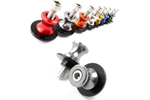 BXMOTO Diábolos Moto Basculante Bobina de Deslizadores Tornillo del Soporte M6 6mm CNC Aluminio para YAMAHA YZF-R1 YZF-R25 YZF-R3 YZF-R6 FZ8 FZ9 FZ1 FZ6 V-MAX MT-01 MT25 MT03 MT07 MT09 FJR1300 XJR1300