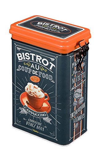 Lata para café retro de metal, Coup de Food