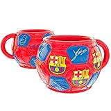 Licencias, Futbol,Equipos Taza FC Barcelona balon firmas ceramica