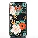 Produktbild Chreey Hülle für Huawei Honor 6A, Schwarz Matt TPU Weiche Silikonhülle Ultra Dünn Stoßfest Anti-Kratz Handy Schutzhülle, Blühende Blumen