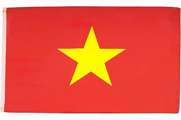 AZ FLAG - Drapeau Vietnam - 90x60 cm - Drapeau Vietnamien 100% Polyester Avec Oeillets Métalliques Intégrés - Pavillon 50 g