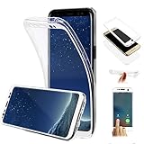 TRANSPARENTER RUNDUMSCHUTZ OHNE KOMPROMISSE: Mit dem JAWSEU Vollschutz Cover für Ihr Samsung Galaxy S8 sind alle empfindlichen Stellen mit schützenden Materialien bedeckt - von der Rückseite bis zum Display. Die transparente Hülle bewahrt den einzigartigen Look Ihres Galaxy S8. Aus strapazierfähigem TPU Silikon gefertigt, schützt das Crystal Case vor Kratzern und Abnutzungserscheinungen.