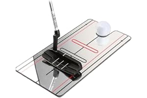 BTSEURY Golf Putting Alinement Mirror, Putter Mirror Postura Corrector Espejo Ayuda de Entrenamiento para Principiantes