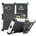 Produktbild Microsoft Nokia Lumia 730 /735 Case, DRUnKQUEEn Heavy Duty Rugged Hybrid Armor Dual Layer Hard Shell Tread Grenade Grip Cover with Kickstand for Nokia Lumia 730 / Nokia Lumia 735 (Verizon/Sprint)