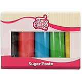 FunCakes Pasta di Zucchero Multipack Essential Colours: liscio, flessibile, morbido e pieghevole, halal, kosher e senza gluti