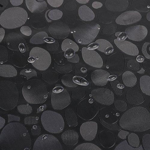 3D Cobblestone Duschvorhang transluzent Wasserdichter Schimmel Bad Vorhang mit 12 Haken (71In * 71In) - 4