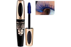 BEAUTY GLAZED Mascara 5D en fibre de soie imperméable longue durée qui ne fleurit pas Mascara épais curling allongement volume cils à séchage rapide boucles extension maquillage #04 bleu