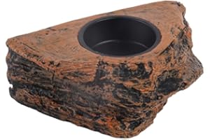 Crevyteg Reptilien-Futterstation, Gecko, hängend, Reptilienfutter, Wasserschale, magnetische Schwebe-Futterschale für Gecko, Eidechsen, Baum, Frösche, Chamäleons – Einzelfach