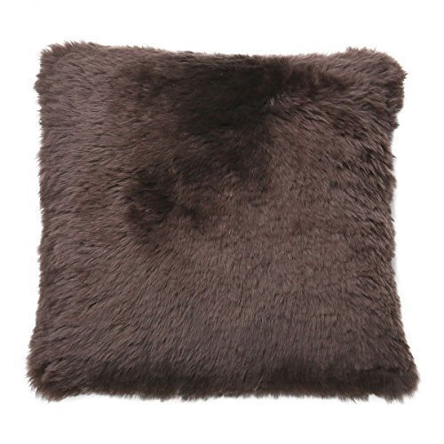 Lammfellkissen - MERINO GESCHOREN Echtfell inclusive Innenkissen aus Dauen Farbe Braun