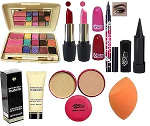 SWIPA All In One Makeup Kit For Girls And Women(Pack Of-8)