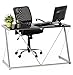 Produktbild Schreibtisch TASTY 120 x 60 schwarz Komputertisch Laptoptisch Glas