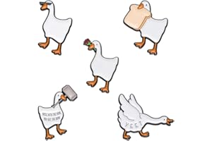 GAGALU 5Pcs Cartoon Goose Enamel Pins Cute Animal Metal Brooches Lapel Pins Badges Backpack Hat Accessories Jewelry Gift for Men Women