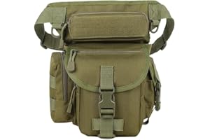 STEELMULE Steel Mule Bolsa Riñonera Pierna - Bolsa Pierna Moto, Riñonera Moto, Táctical Militar Impermeable Multifuncional Pierna con Correas Ajustables