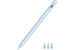 Pencil 1st Generation for iPad 2025-2018, HATOKU Digital Pens for Tablet with Tilt Sensitivity & Palm Rejection Magnetic Pencil for iPad 6-11, Air 3-5/M2/M3, Pro 11/12.9"/13" M4, Mini 5-6 (Blue)