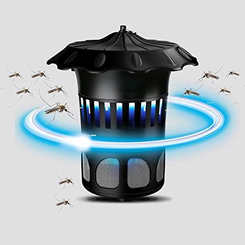 DAFUYE Led mosquito lamp, Home radiation-free silent mosquito trap, Bedroom mosquito lamp, Repellent mosquito repellent artifact， send Mosquito medicine +2 mosquito repellent wristbands + cleaning brush , black , A