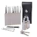 Produktbild GODLOCK 15-Piece Unlocking Lock Pick Set Key Extractor Tool with Transparent Practice Padlock