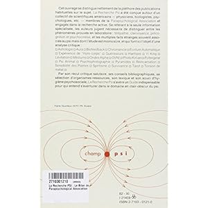 La Recherche PSI : Le Bilan de la Parapsychological Association Livre en Ligne La Recherche PSI : Le Bilan de la Parapsychological Association Livre en Ligne - Telecharger Ebook
