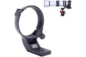iShoot Metal Lens Collar Tripod Mount Ring Compatible with Canon RF 100-500mm f/4.5-7.1L IS USM, Lens Support Holder Bracket Bottom is Arca-Swiss Fit Quick Release Plate Dovetail Groove