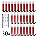 Produktbild SunJas 10/ 20/ 30/ 40 er Weinachten LED Kerzen Weihnachtsbeleuchtung, Lichterkette Kerzen Weihnachtskerzen, Weihnachtsbaum Kerzen mit Fernbedienung kabellos, Baumkerzen, 3 verscheidene Lichtmodifikationen, für Weihnachten, ChristmasParty, Hochzeit, Geburtstag, Christbaumsdeko