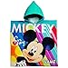 Produktbild alles-meine.de GmbH 2 Stück _ Badeponcho / Kapuzenhandtuch -  Disney Mickey Mouse  - inkl. Name - 100 % Baumwolle - 60 cm * 120 cm - 2 bis 8 Jahre Poncho - mit Kapuze - Frottee..