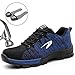 Produktbild SUADEEX Damen Herren Sicherheitsschuhe Sportlich Trekking Wanderhalbschuhe Stahlkappe Arbeitsschuhe Hiking Schuhe Traillaufschuhe, 05-blau, 41 EU