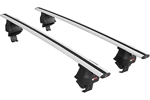 acpar Compatible con Renault Captur 2 2019-2025 ACE-4 Barras de Techo Auto Portaequipajes Barras Transversales Gris Aluminio 2 Barras